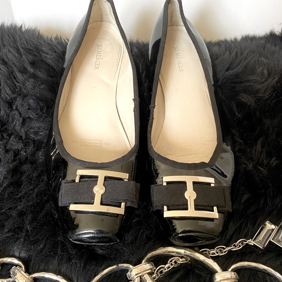 Jo Mercer Patent Flat - Picture 1 of 4